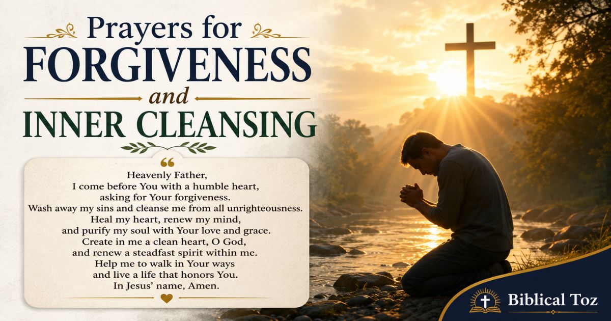 Prayers for Forgiveness and Inner Cleansing
