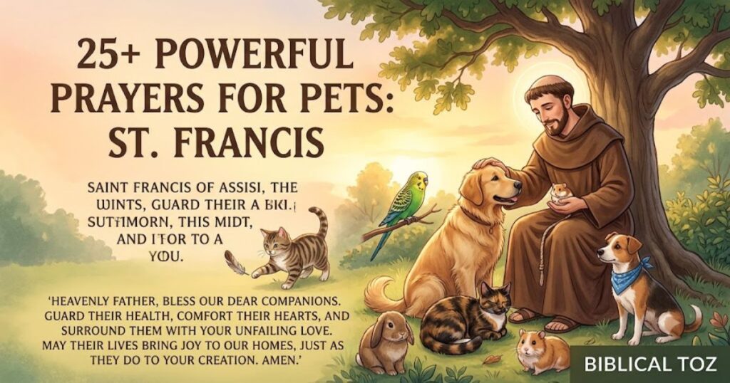 25+ Powerful Prayers For Pets St. Francis of Assisi