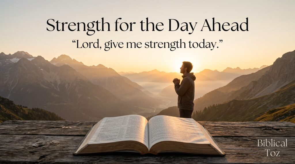 Morning Prayer for Strength and Guidance