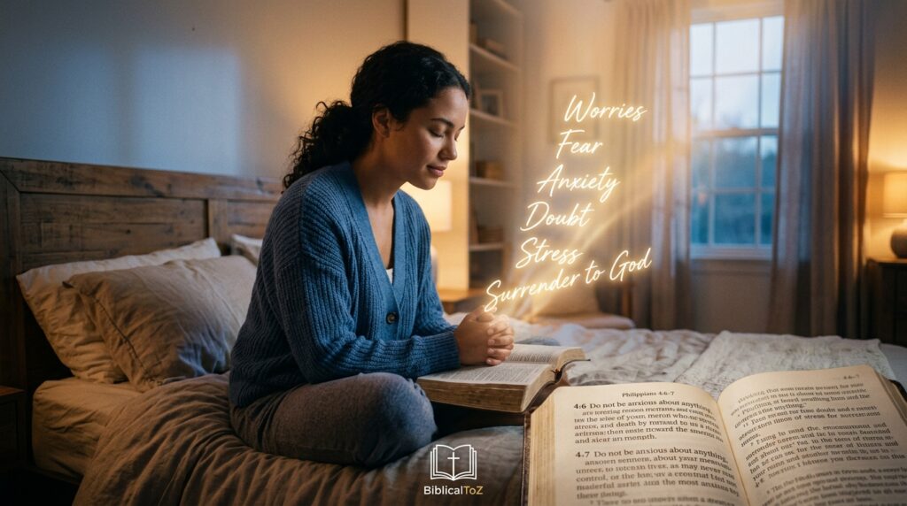 Prayer for anxiety relief before sleep