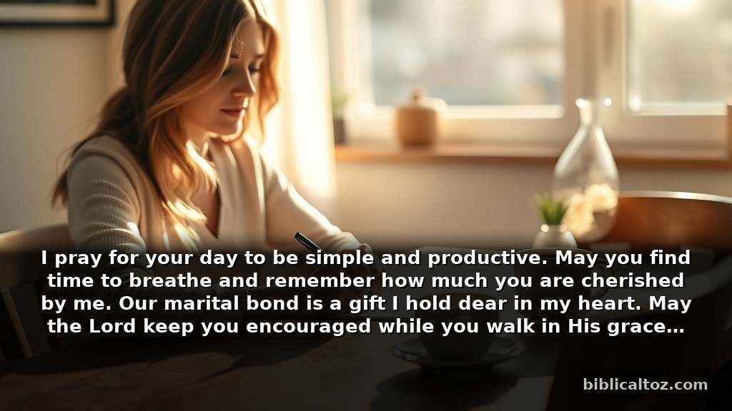 Short prayers for my wife to include in daily cards