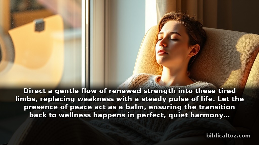 Gentle Bible prayer for increase for healing and recovery
