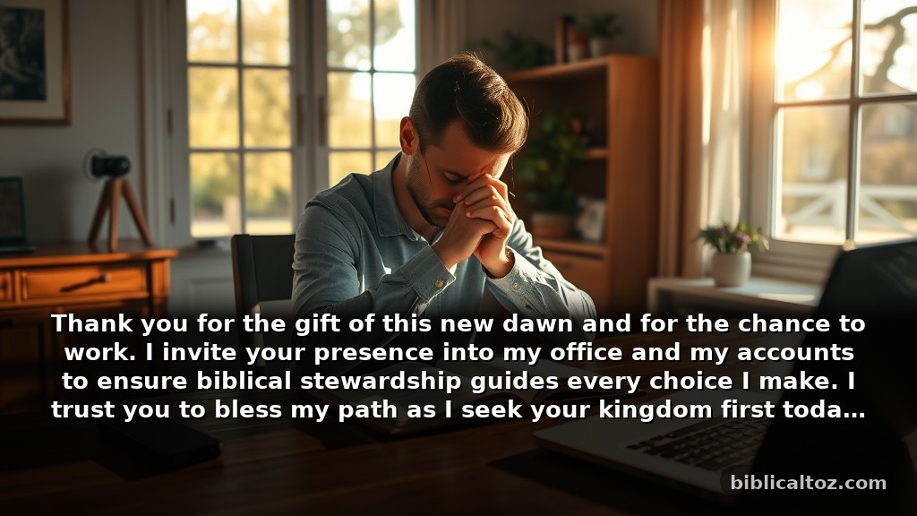 Short Bible prayer for prosperity for morning routines