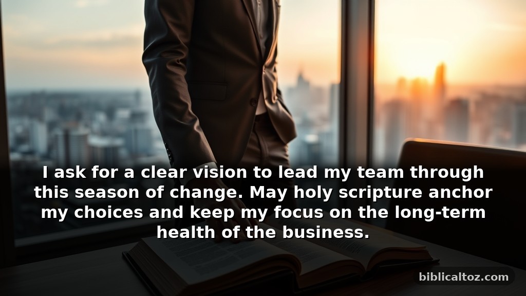 Biblical prayer for courage for divine guidance in business