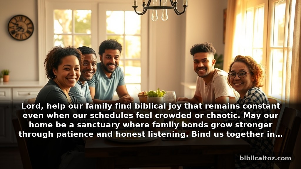 Thoughtful Prayer for Joy for Families Seeking Unity