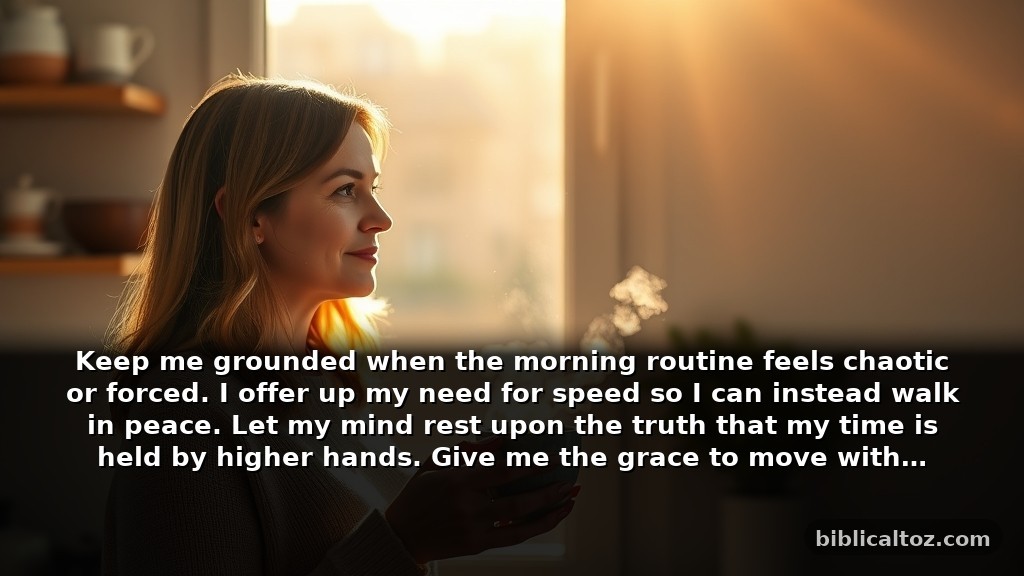 Short prayer for patience for busy mornings