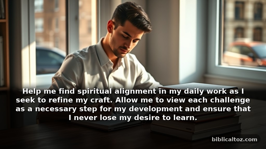 Reflective Prayer for Success Focused on Growth and Learning