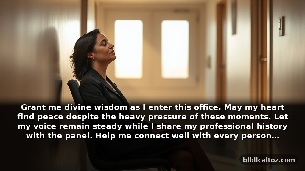 Short prayer before interview for quick calm nerves