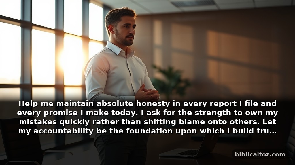 Thoughtful Prayer Before Work for Workplace Integrity