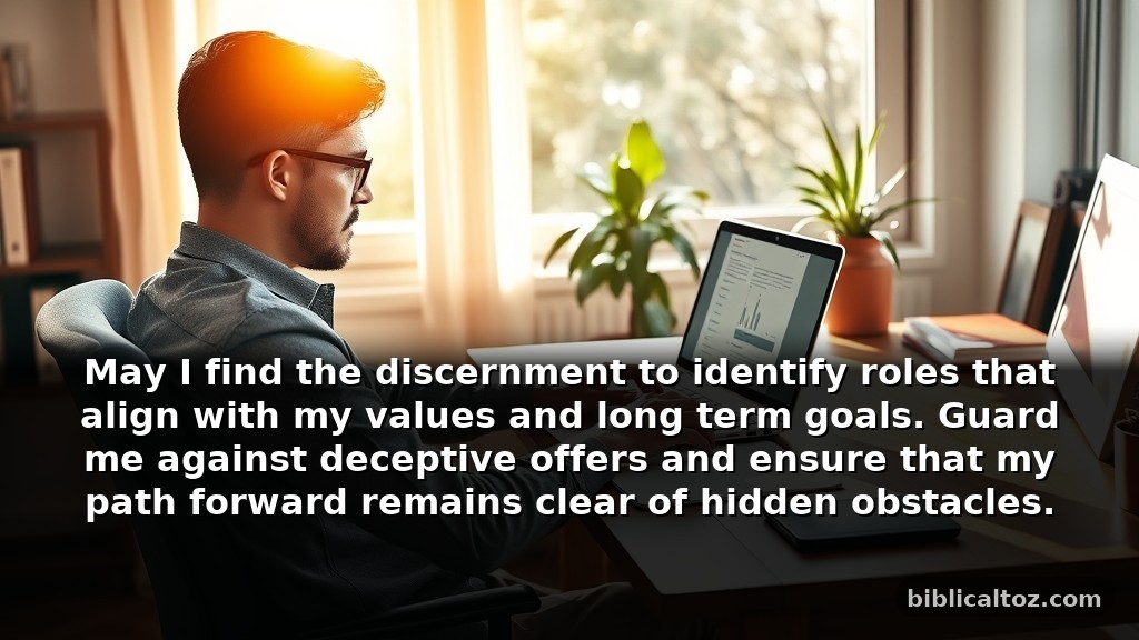 Modern prayer for employment for protection during an active job search