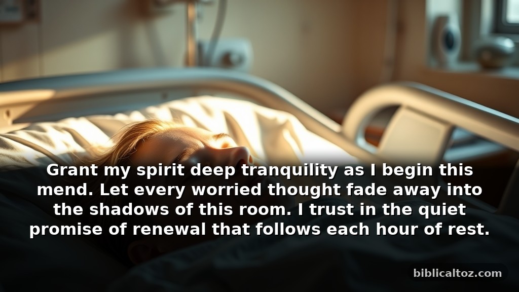 Short prayers after surgery for peace of mind