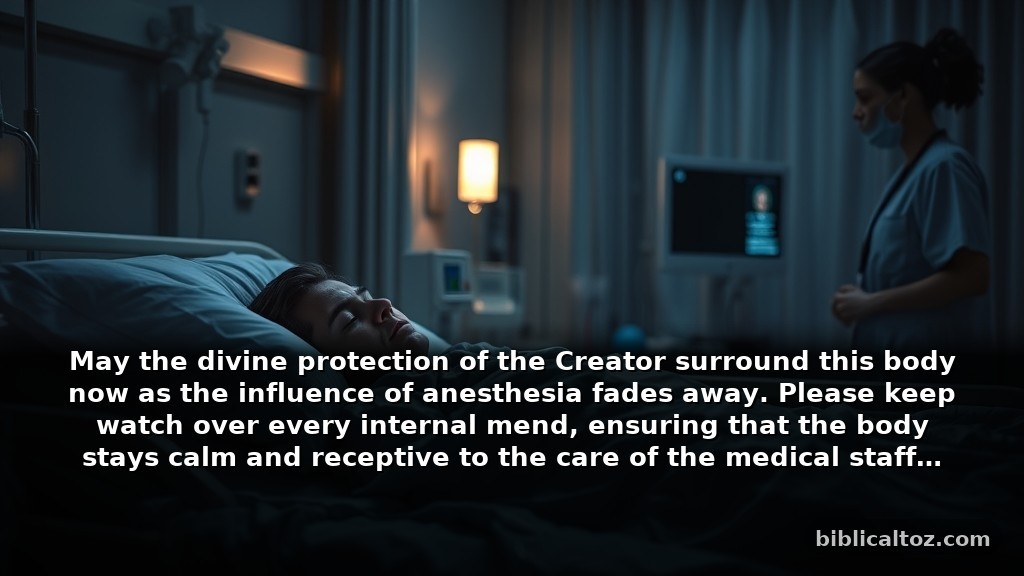 When you need a prayer after surgery for divine protection