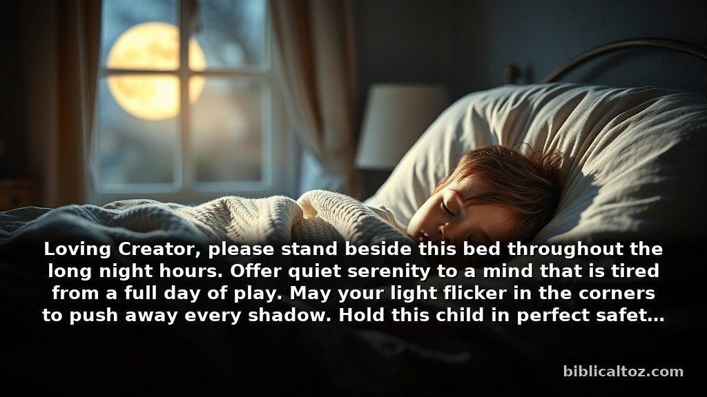 Short bedtime prayer for children about <strong>divine protection</strong>” class=”wp-image-2725″/></figure>



<div class=