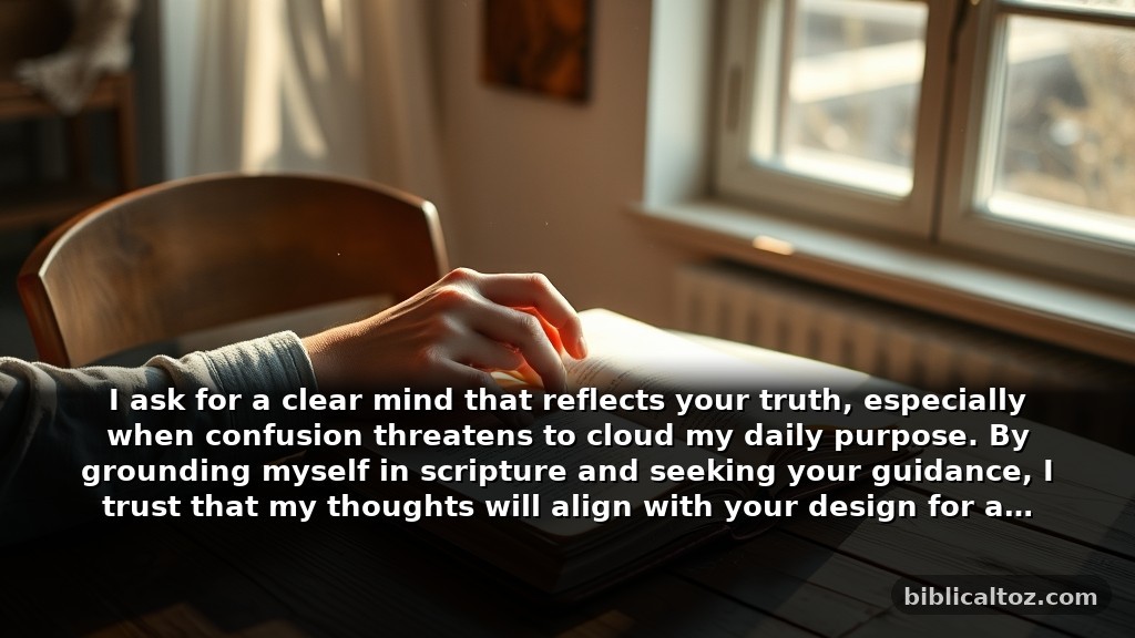 Biblical prayer for good health and mental clarity