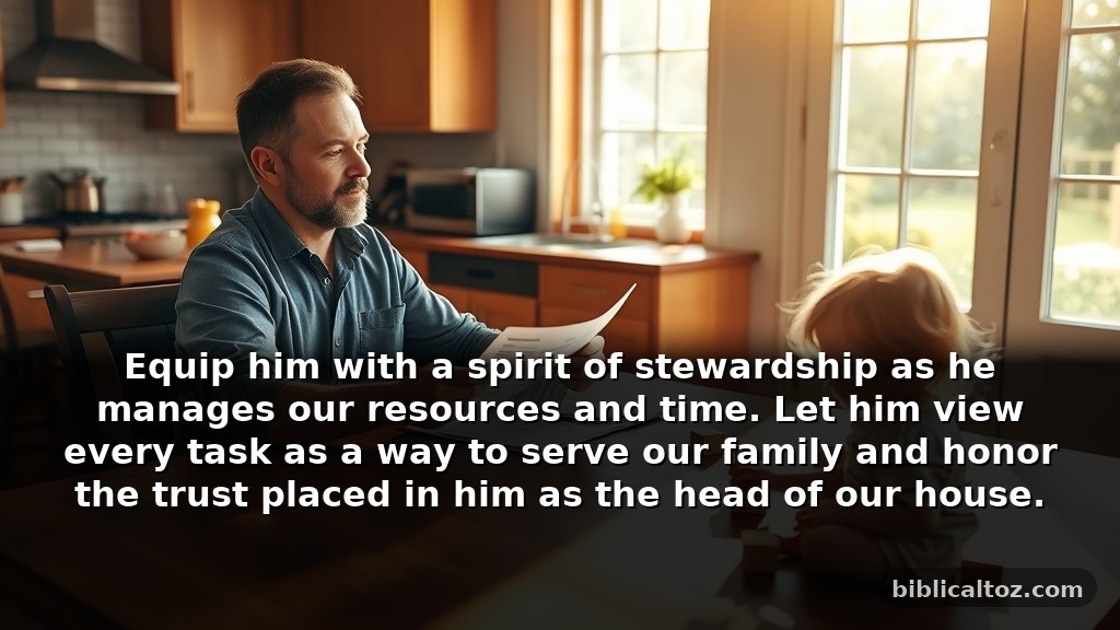 Biblical wisdom prayer for my husband for <strong>household leadership</strong>