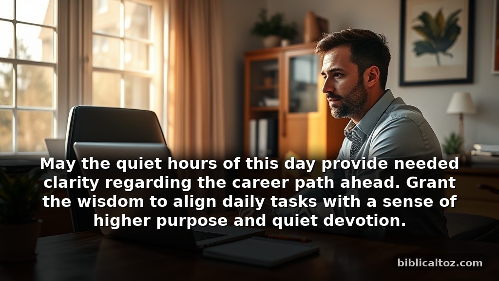 Thoughtful Thursday prayer for guidance regarding his work