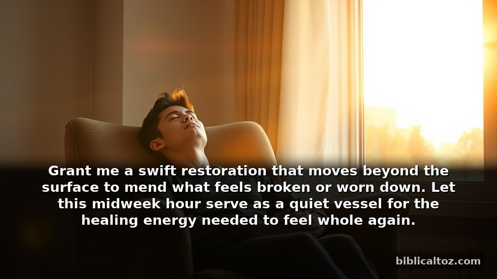 Reflective Wednesday Prayer for Healing and Recovery