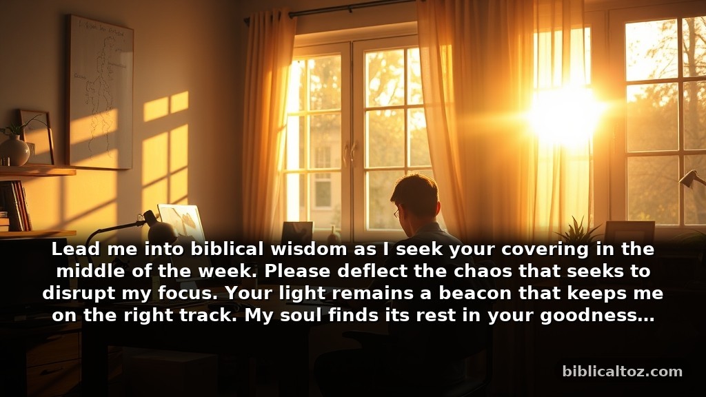 Short Wednesday Prayer for Spiritual Protection