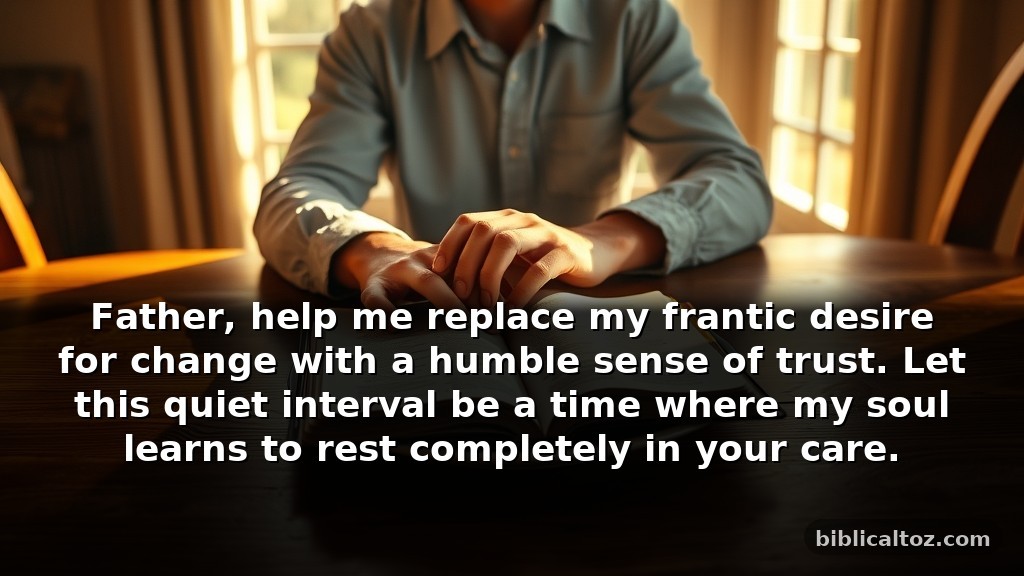 Reflective Bible Prayer Before Breaking Fast for Patience in Difficult Seasons