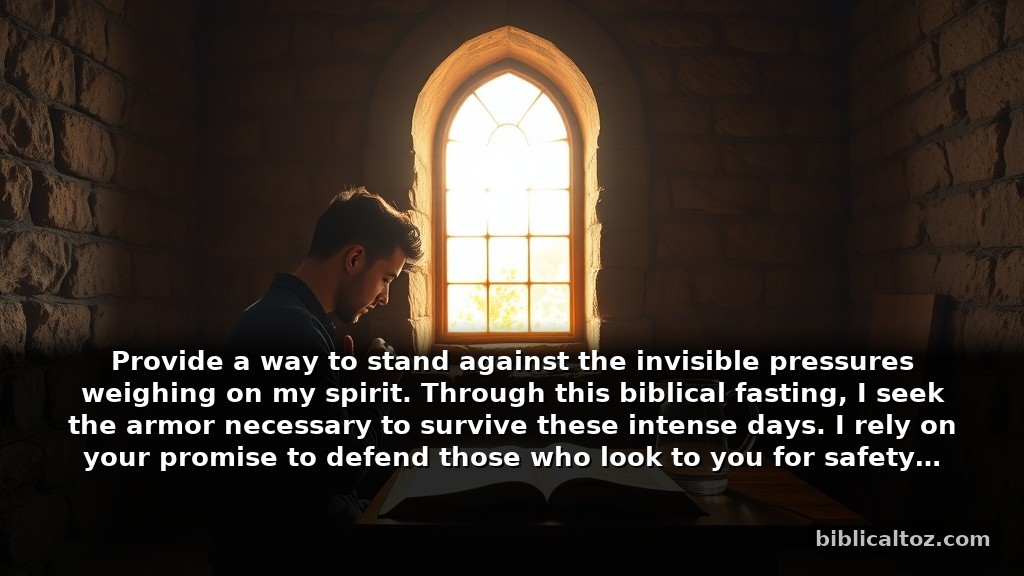 Biblical Verses About Fasting for Protection Against Spiritual Opposition