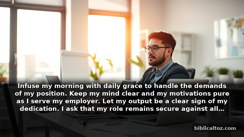 Short prayer for job protection to maintain workplace stability