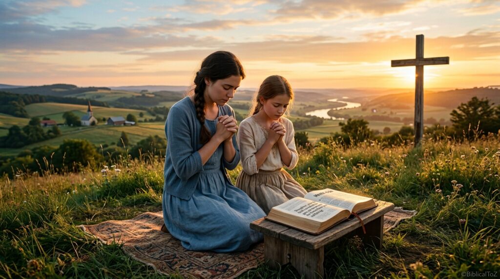 Healing prayer for sister with Bible verses about faith, restoration, and God's healing power