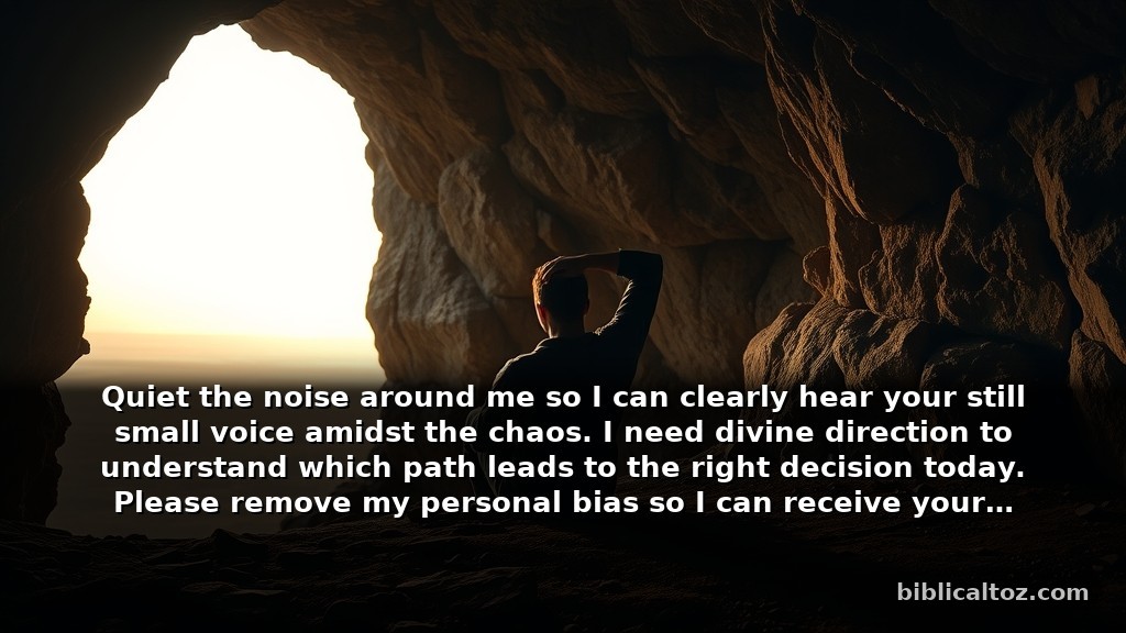 Quiet Powerful Prayers Inspired by Elijah's Prayers for Seeking Personal Guidance
