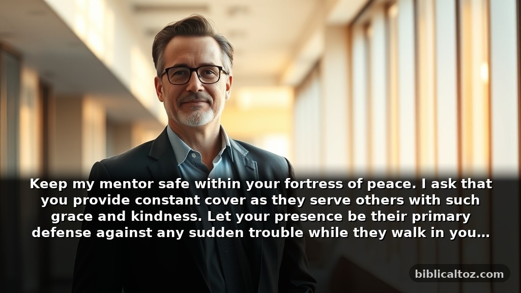 Short Bible Prayer for My Mentor for Daily Protection