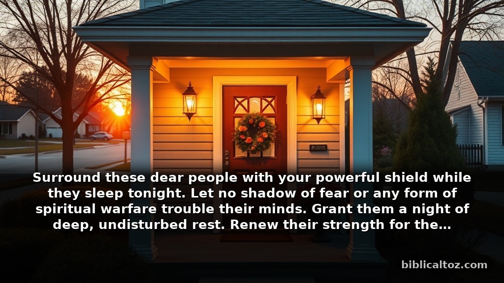 Short Bible Prayer for My Neighbor for Protection and Peace