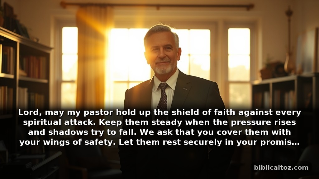 Short Bible Prayer for My Pastor for Daily Spiritual Protection