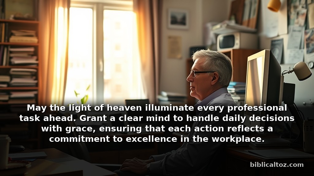Bible Father’s Day Prayer for guidance in his daily work