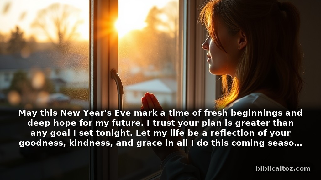 Short Bible New Year Prayer for Social Media Captions