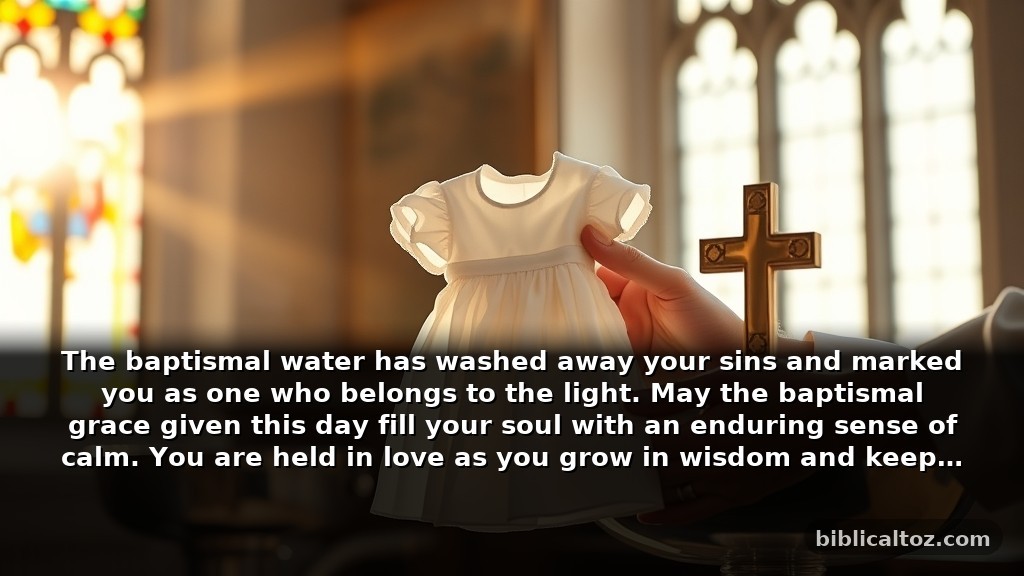 Short Prayer After Baptism Options for Baptismal Cards