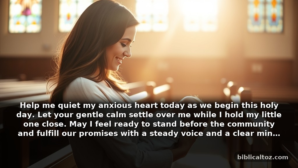 Short Prayer Before Baptism for Nervous Parents