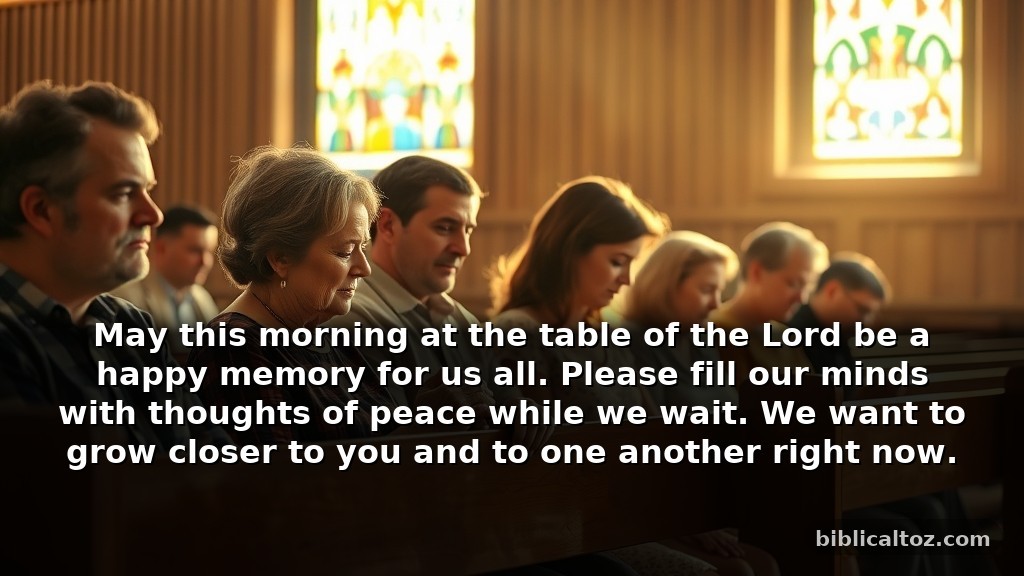 Simple Prayer Before Communion Service for Kids and Families