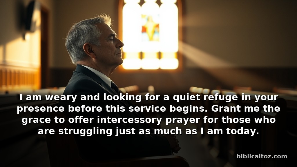 Quiet Prayer Before Preaching During Difficult Seasons