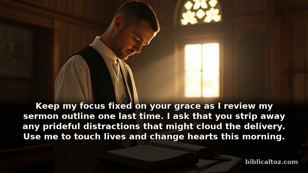 Short Prayer Before Preaching for Quick Morning Prep