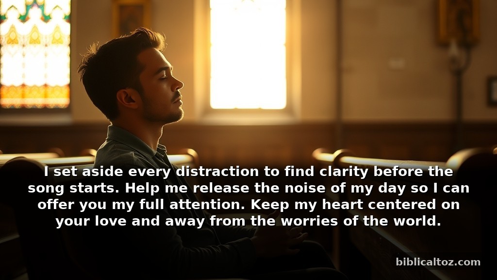 Short Prayer Before Worship for a Distracted Mind