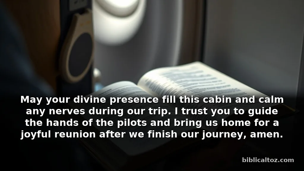 A Heartfelt Bible Prayer Before Flight for Family Protection