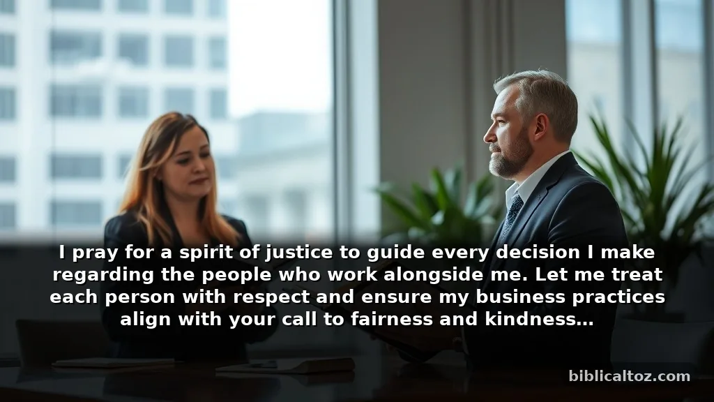 Calm Bible Prayer for Business Owners About Protection and Ethics