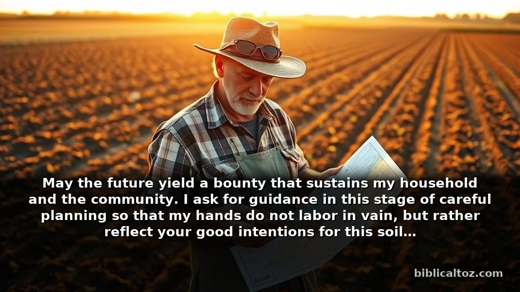 Bible Prayer for Farmers When Choosing What to Plant