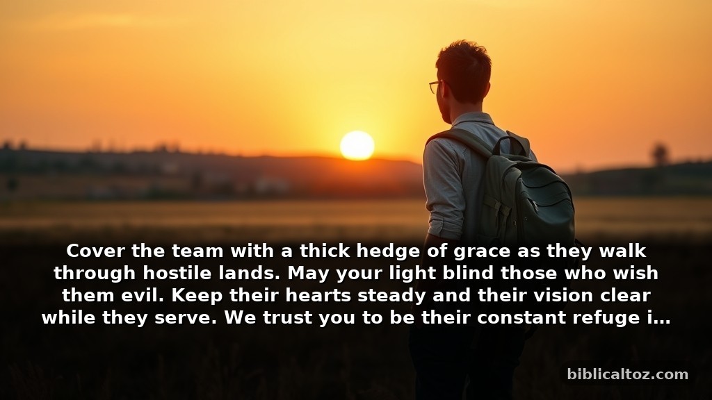 Short Bible Prayer for Missionaries for Daily Spiritual Protection