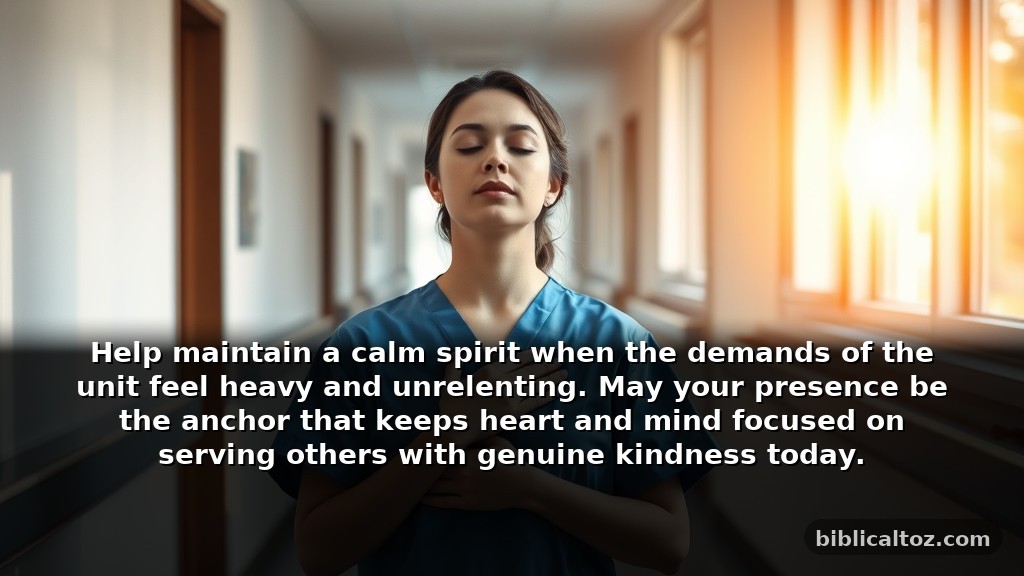 When You Need a Heartfelt Bible Prayer for Nurses for Patience