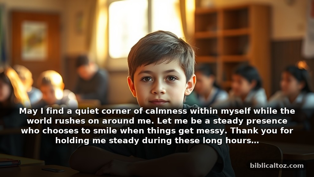 Cute Bilbe Prayer for Students in a Challenging Classroom Environment