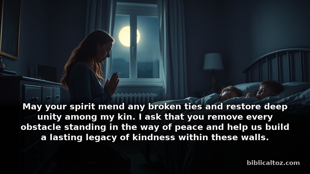 Heartfelt bible midnight prayers for family and loved ones