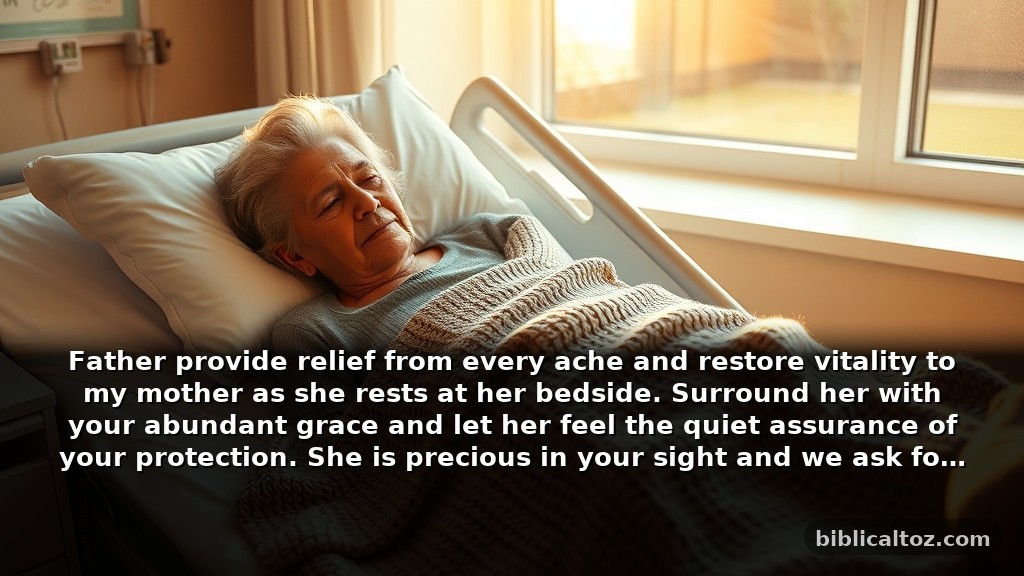 Short bible Prayer for a Sick Mother for Cards
