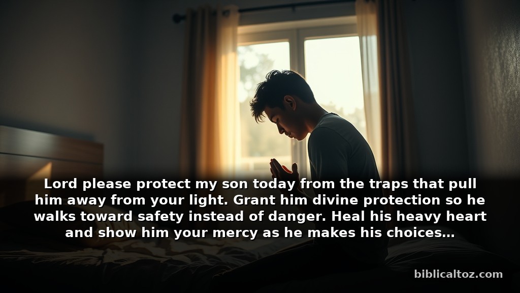 Short bible Prayer for a Troubled Son to recite daily
