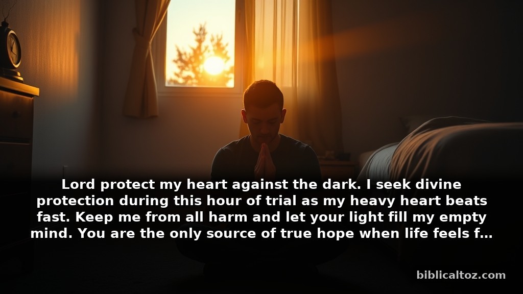 Short prayer for fear to request divine protection