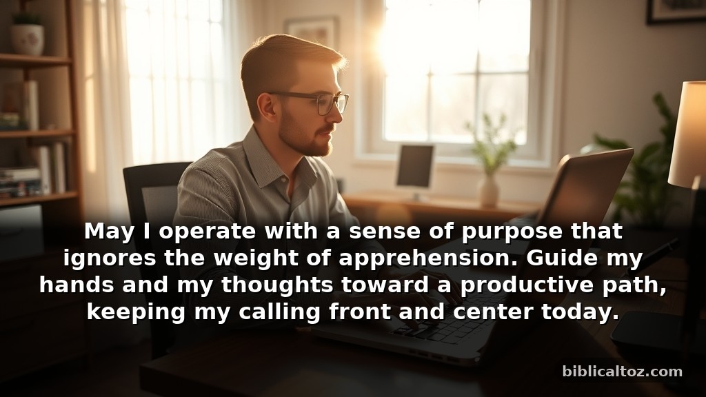 Simple prayer for fear to seek guidance in his work