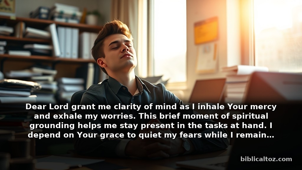 Short Prayer for Stress for Quick Relief During the Day